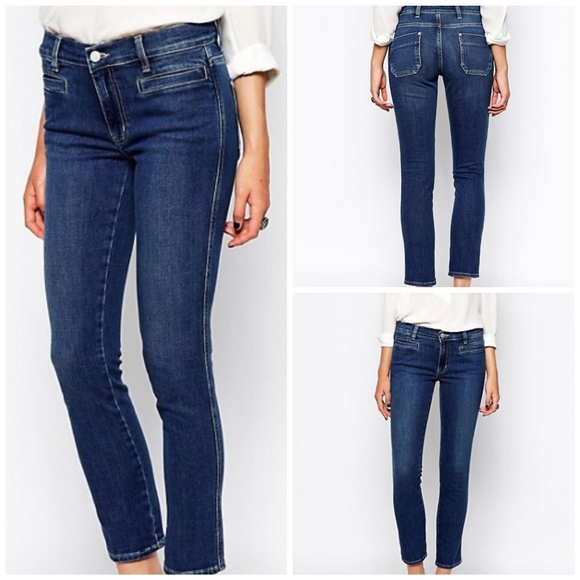 MiH Denim - MiH Paris Mid Rise Cropped Slim Leg Jeans 27